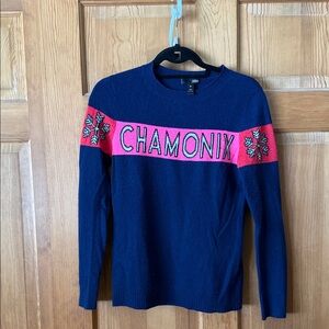 Aqua Cashmere Royal Blue Crewneck Sweater
